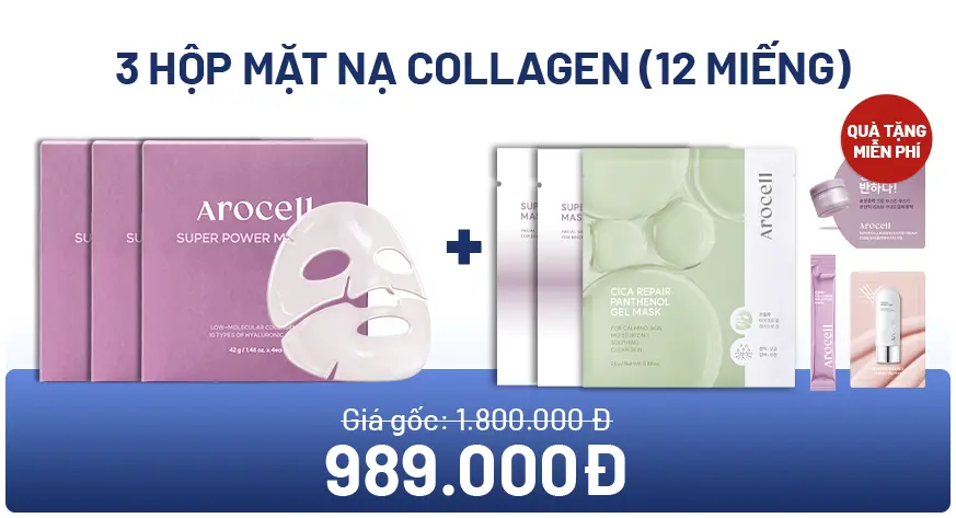 3 Hộp Mặt Nạ Collagen